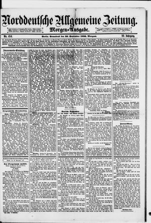 Norddeutsche allgemeine Zeitung vom 29.09.1883