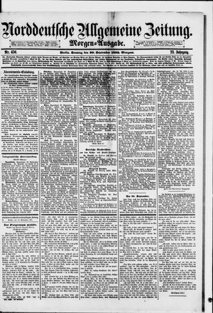 Norddeutsche allgemeine Zeitung on Sep 30, 1883