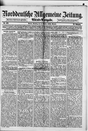Norddeutsche allgemeine Zeitung vom 02.10.1883