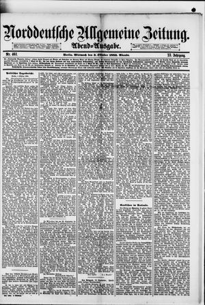 Norddeutsche allgemeine Zeitung vom 03.10.1883
