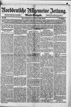 Norddeutsche allgemeine Zeitung vom 06.10.1883