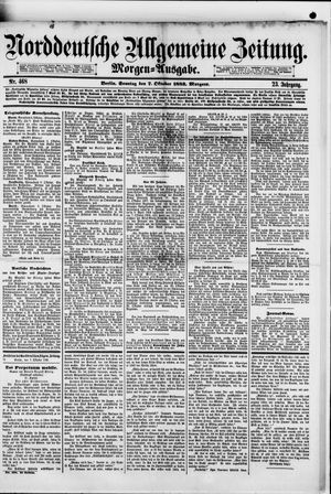 Norddeutsche allgemeine Zeitung vom 07.10.1883