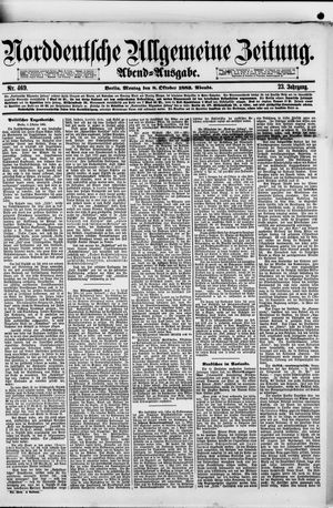 Norddeutsche allgemeine Zeitung on Oct 8, 1883