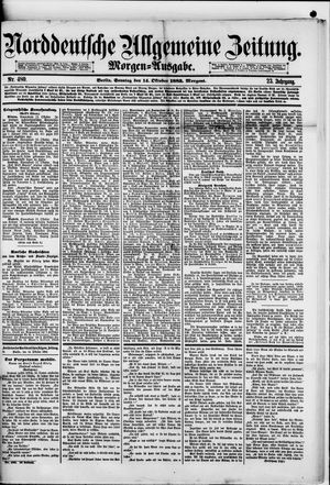 Norddeutsche allgemeine Zeitung vom 14.10.1883