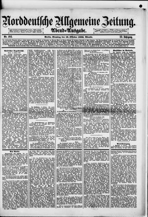 Norddeutsche allgemeine Zeitung vom 16.10.1883
