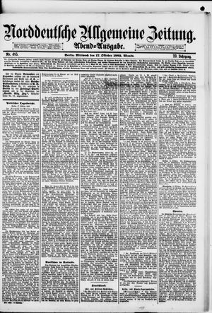 Norddeutsche allgemeine Zeitung vom 17.10.1883