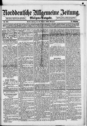 Norddeutsche allgemeine Zeitung vom 19.10.1883