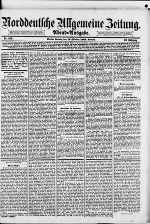 Norddeutsche allgemeine Zeitung vom 19.10.1883