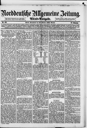 Norddeutsche allgemeine Zeitung vom 20.10.1883