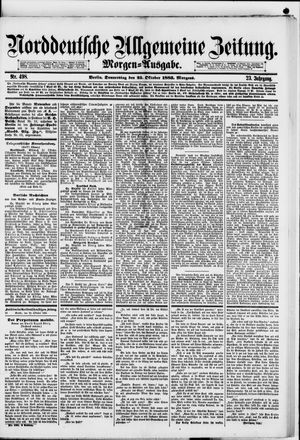Norddeutsche allgemeine Zeitung vom 25.10.1883