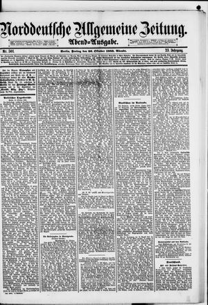 Norddeutsche allgemeine Zeitung vom 26.10.1883
