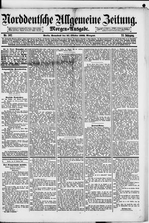 Norddeutsche allgemeine Zeitung vom 27.10.1883