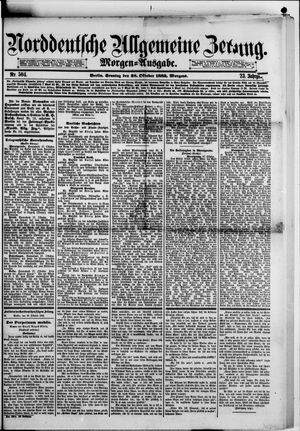 Norddeutsche allgemeine Zeitung vom 28.10.1883