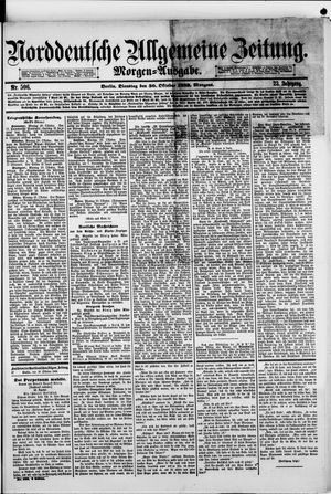 Norddeutsche allgemeine Zeitung vom 30.10.1883