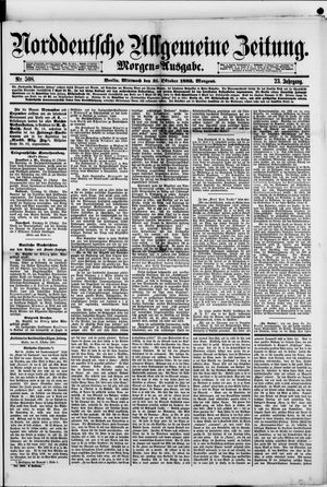 Norddeutsche allgemeine Zeitung vom 31.10.1883