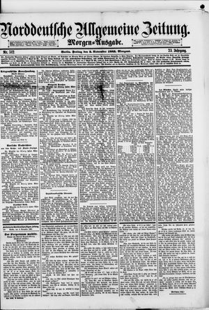 Norddeutsche allgemeine Zeitung vom 02.11.1883
