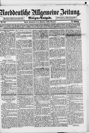 Norddeutsche allgemeine Zeitung vom 03.11.1883