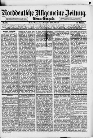 Norddeutsche allgemeine Zeitung vom 05.11.1883