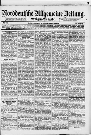 Norddeutsche allgemeine Zeitung vom 06.11.1883
