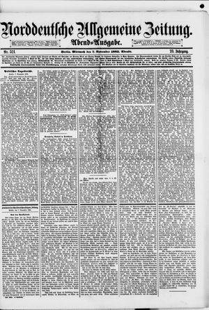 Norddeutsche allgemeine Zeitung vom 07.11.1883