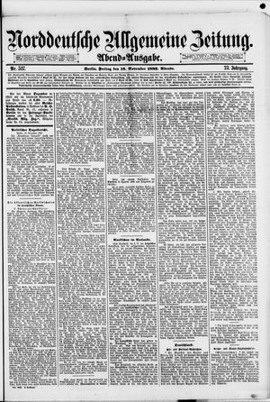 Norddeutsche allgemeine Zeitung vom 16.11.1883