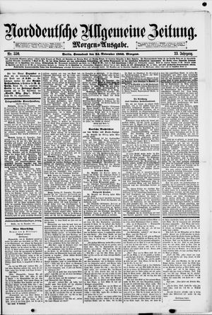 Norddeutsche allgemeine Zeitung vom 24.11.1883