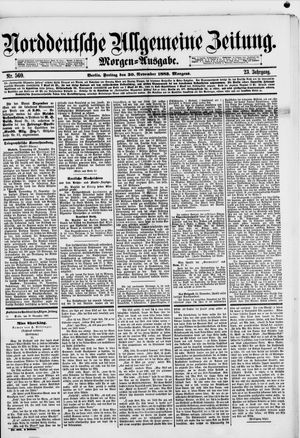 Norddeutsche allgemeine Zeitung vom 30.11.1883