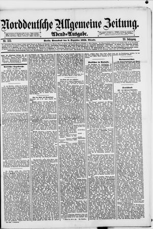 Norddeutsche allgemeine Zeitung vom 08.12.1883