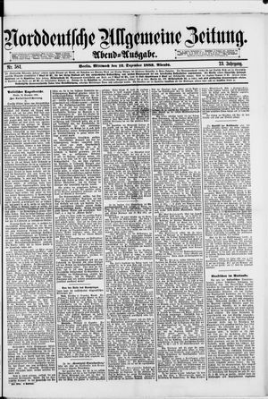 Norddeutsche allgemeine Zeitung vom 12.12.1883