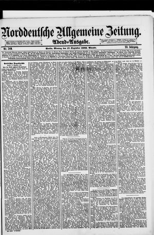 Norddeutsche allgemeine Zeitung vom 17.12.1883
