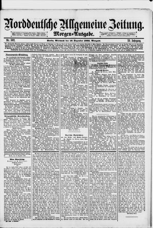 Norddeutsche allgemeine Zeitung vom 19.12.1883