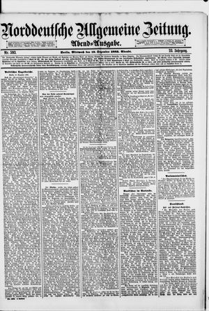 Norddeutsche allgemeine Zeitung vom 19.12.1883