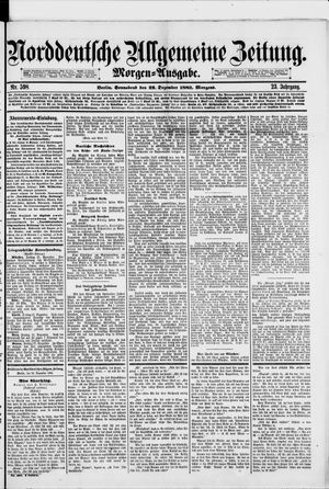 Norddeutsche allgemeine Zeitung vom 22.12.1883