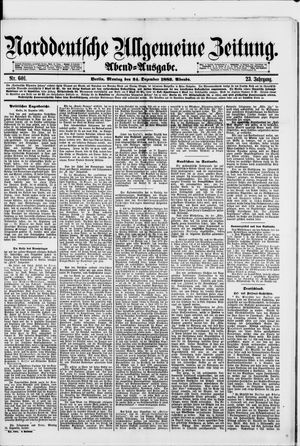 Norddeutsche allgemeine Zeitung vom 24.12.1883