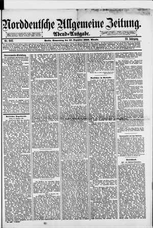 Norddeutsche allgemeine Zeitung vom 27.12.1883