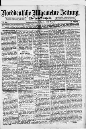 Norddeutsche allgemeine Zeitung vom 28.12.1883