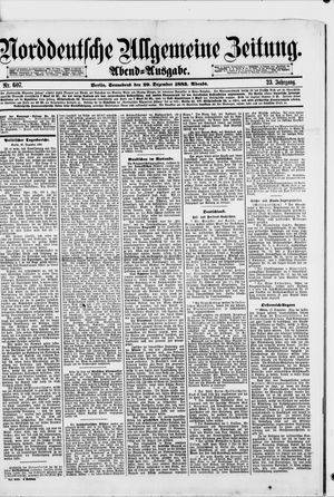 Norddeutsche allgemeine Zeitung vom 29.12.1883