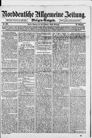Norddeutsche allgemeine Zeitung vom 30.12.1883