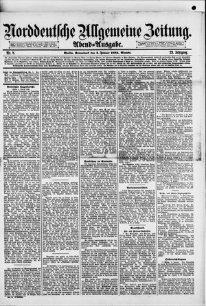 Norddeutsche allgemeine Zeitung vom 05.01.1884