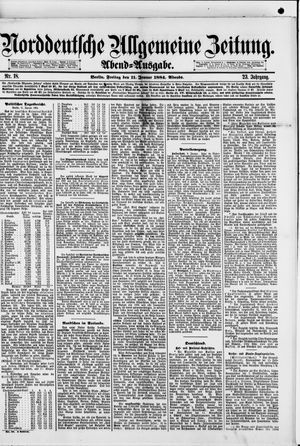 Norddeutsche allgemeine Zeitung vom 11.01.1884