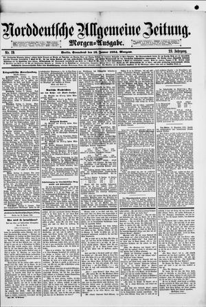 Norddeutsche allgemeine Zeitung vom 12.01.1884