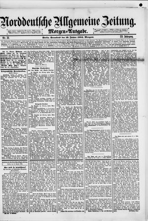 Norddeutsche allgemeine Zeitung vom 19.01.1884