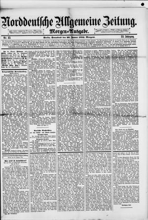 Norddeutsche allgemeine Zeitung vom 26.01.1884