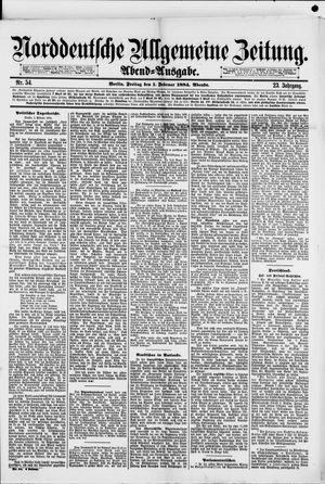 Norddeutsche allgemeine Zeitung vom 01.02.1884