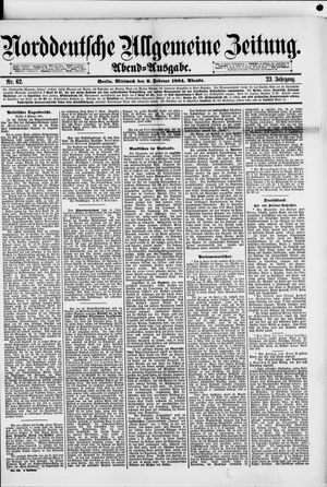 Norddeutsche allgemeine Zeitung vom 06.02.1884