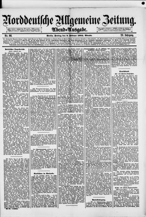 Norddeutsche allgemeine Zeitung vom 08.02.1884