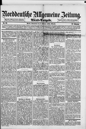 Norddeutsche allgemeine Zeitung vom 09.02.1884