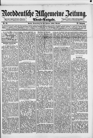 Norddeutsche allgemeine Zeitung on Feb 21, 1884