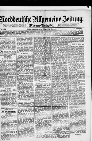Norddeutsche allgemeine Zeitung vom 01.03.1884