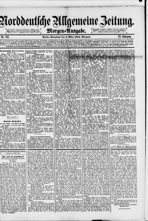 Norddeutsche allgemeine Zeitung vom 08.03.1884